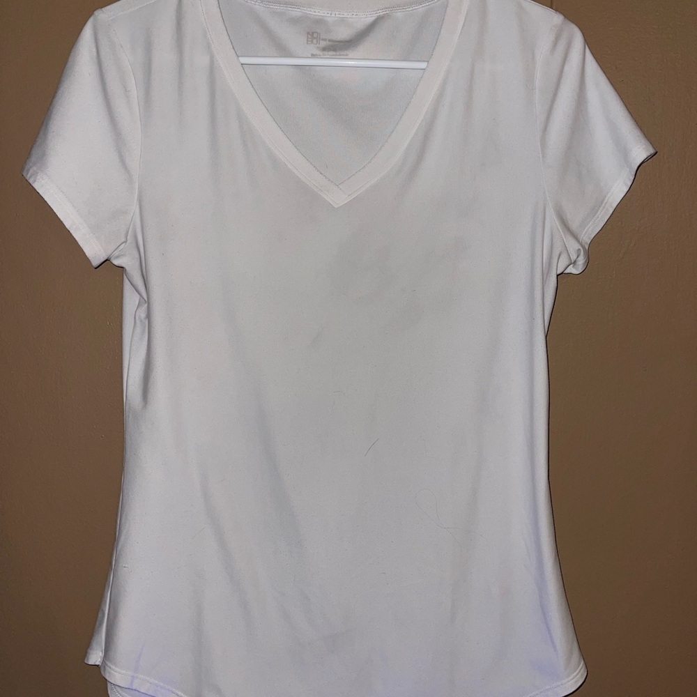 No Boundaries White V-Neck Women's Top
